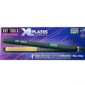 Hot Tools Professional Black and Gold 1" Salon Flat Iron
